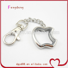 wholesale glass locket with keychain